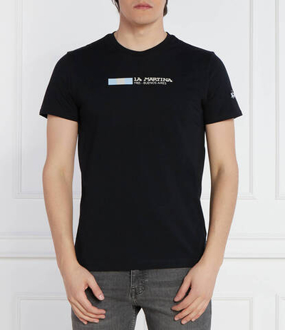 Футболка La Martina - черный(YMR314 JS206)