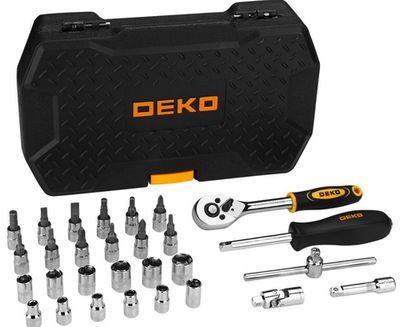 Набор инструмента DEKO TZ29 в чемодане (29 предметов)
