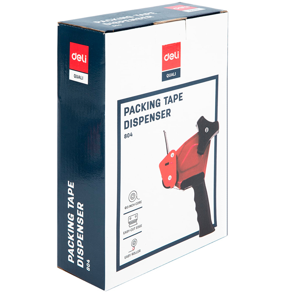 Диспенсер для упаковочной ленты DELI, металлический (ширина ленты до 50 мм)