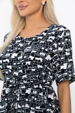 Платье Майя (черно-белое) П13911-3М LT Collection