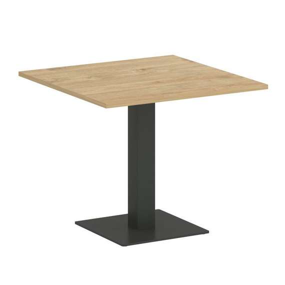 Onix Direct Стол квадратный O.SPRG-2 Тиквуд Светлый/Металл Антрацит 900*900*750
