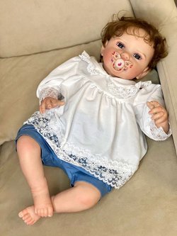 Кукла Реборн мягконабивная 60см в пакете (FA-589)