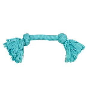 Жевательный канат Playology DRI-TECH ROPE для собак средних пород с ароматом арахиса, средний, цвет голубой