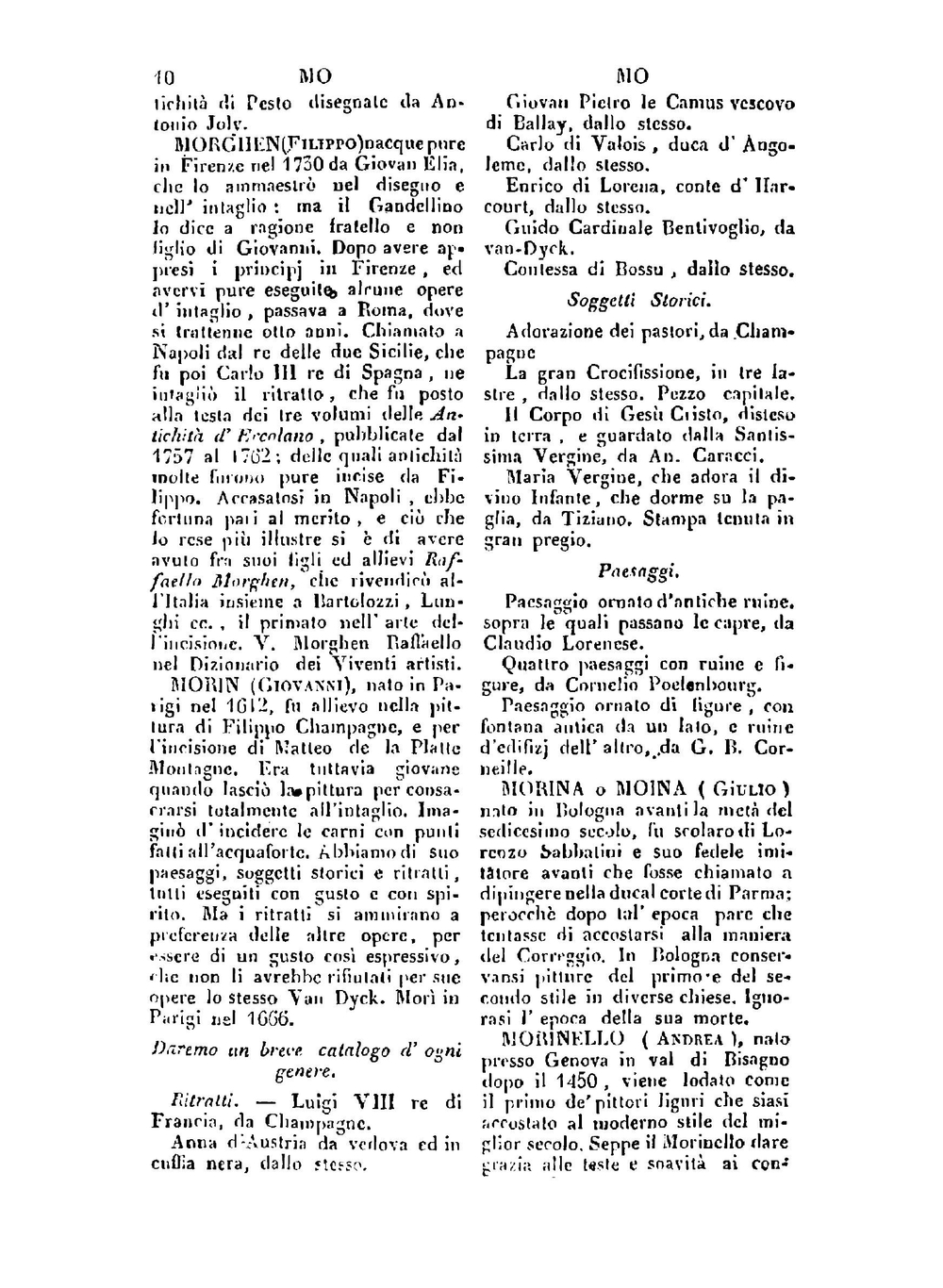 Dizionario degli architetti, scultori, pittori. Tomo 3 | Сборник