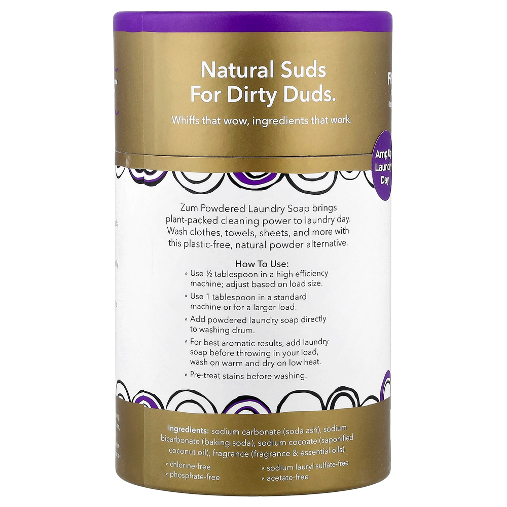 ZUM, Порошковое мыло для стирки, ладан и мирра, 32 унции