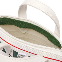 Lacoste L.12.12 Coated Mini Canvas Tote Bag - White
