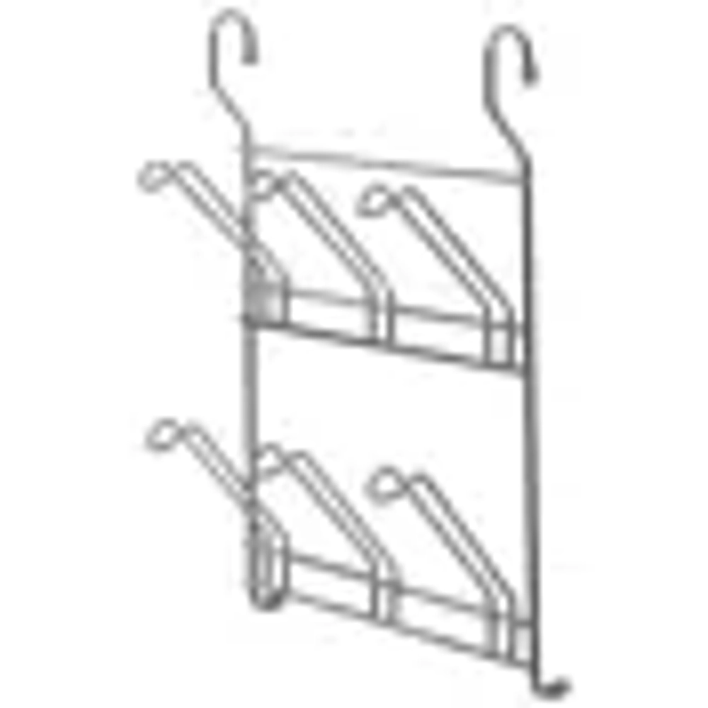 Полка для 6-ти бокалов Delinia 24x10x34см сталь цвет хром
