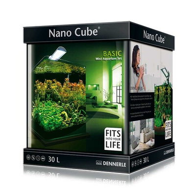 Dennerle NanoCube 30 Basic Style Led M - аквариум нано-куб с комплектом 30 л