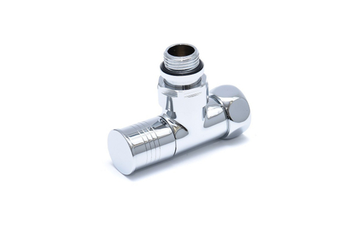 Вентиль запорный угловой для П/С 3/4"х1/2" вн/нар колп