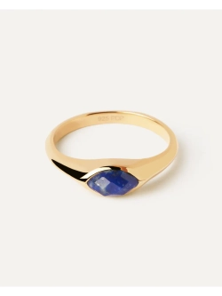 Кольцо женское PDPaola Nomad Lapis Lazuli серебро 925 пробы покрытое золотом 750 пробы AN01-A49