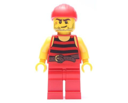 Минифигурка LEGO Pi166 Пират 5 (без косынки)