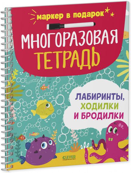 Многоразовая тетрадь. Лабиринты, ходилки и бродилки