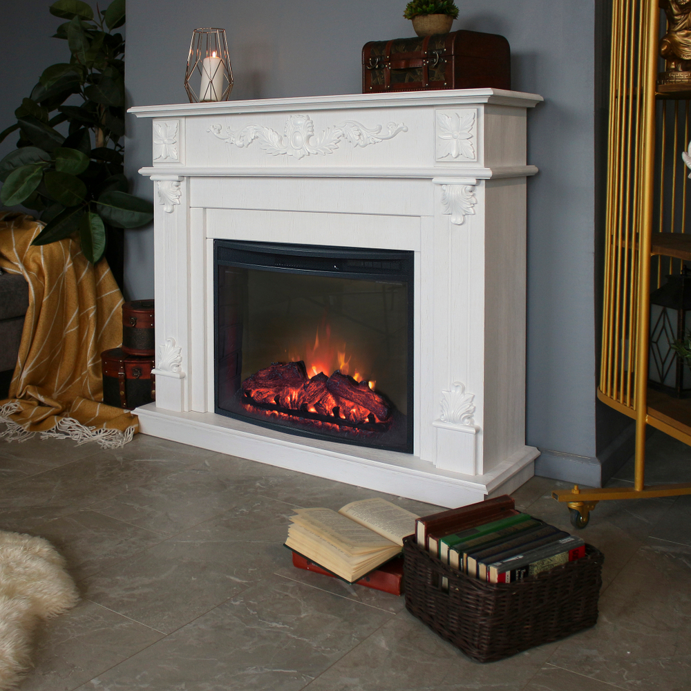 Каминокомплект Real Flame Philadelphia 25,5/26 WT с очагом Evrika 25,5