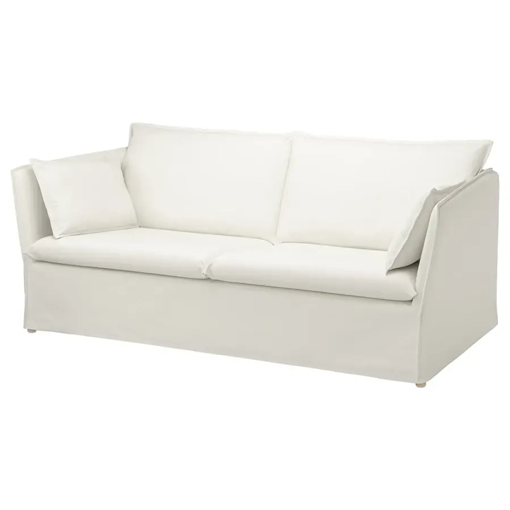 Диван 3-местный - IKEA BACKSÄLEN/BACKSALEN, 85х205 см, белый, ИКЕА