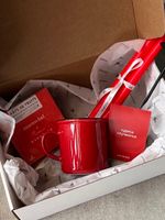 Новогодний бокс- мармелад, кружка, свечи и подсвечник