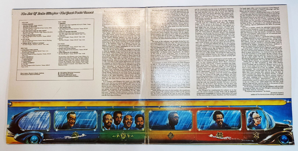 Винтажная виниловая пластинка LP Duke Ellington The Art Of Duke Ellington The Great Paris Concert 2LP (Югославия 1978)