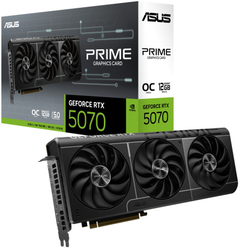 Видеокарта ASUS GeForce RTX 5070 PRIME OC (PRIME-RTX5070-O12G)
