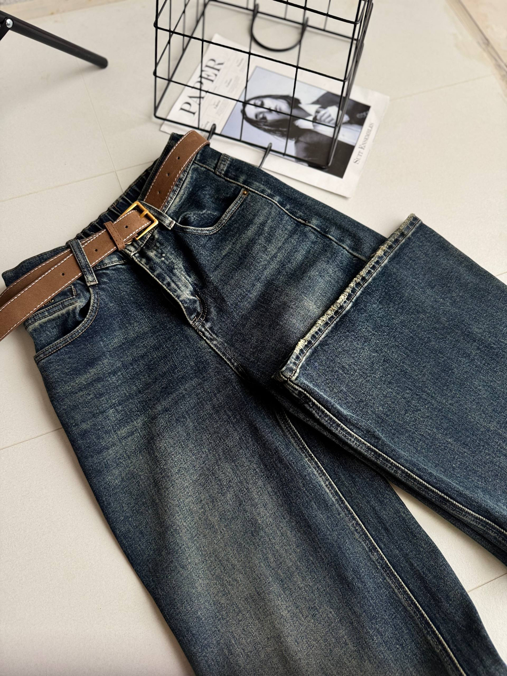 Брюки джинсовые жен. 8625 син.