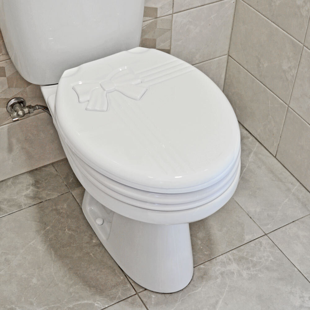 Сиденье для унитаза "Комфорт Люкс" белый/белый