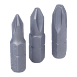 KING TONY (1003PQ) Набор вставок (бит) 1/4", Phillips, PH1, PH2, PH3, 3 предмета