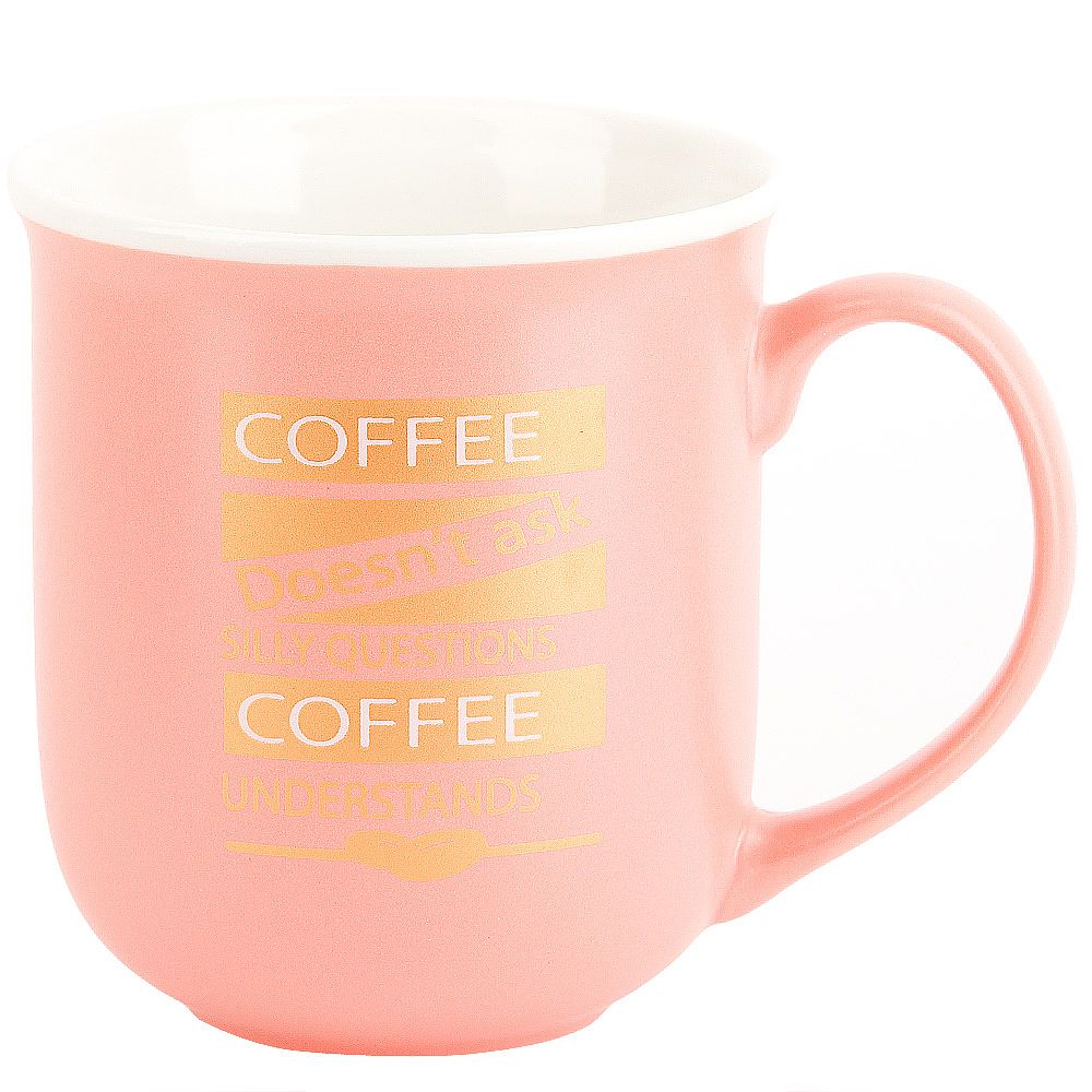 Кружка фарфоровая "Everything" v=380мл. (3вида) (min12) (транспортная упаковка)