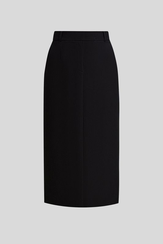 Юбка макси со шлицей спереди, черный