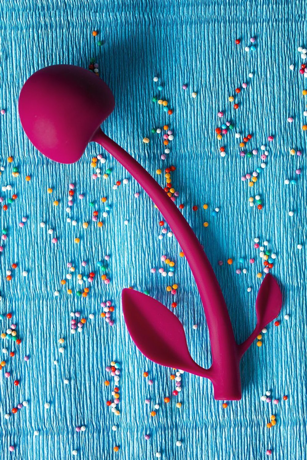 Бордовая вагинальная вишенка WILD CHERRY - 14,5 см. (Цвет: бордовый)