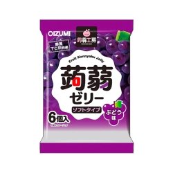Желе “Oizumi” порционное Конняку со вкусом винограда 6шт, 96г