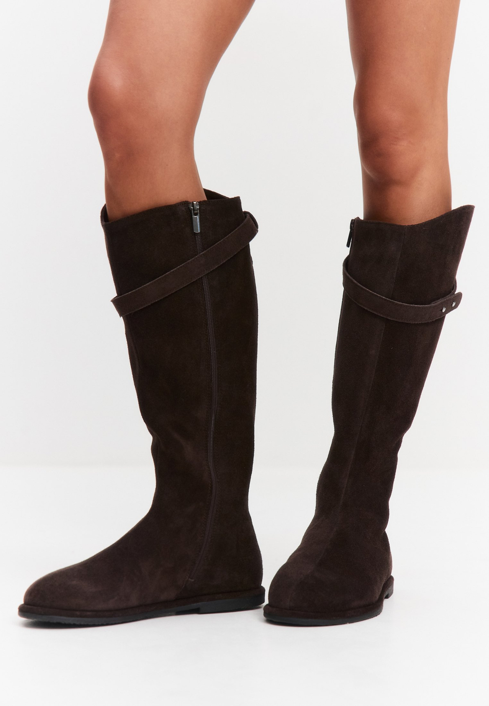 Сапоги // Ana // Chocolate // Suede