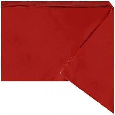 Скатерть фольгированная Красная 130х180см
