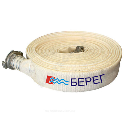 Рукав пожарный Универсал 65 мм РПК(В)-Н/В-65-1,0-УХЛ1 в комплекте головки ГР-65А 20+-1 м Берег