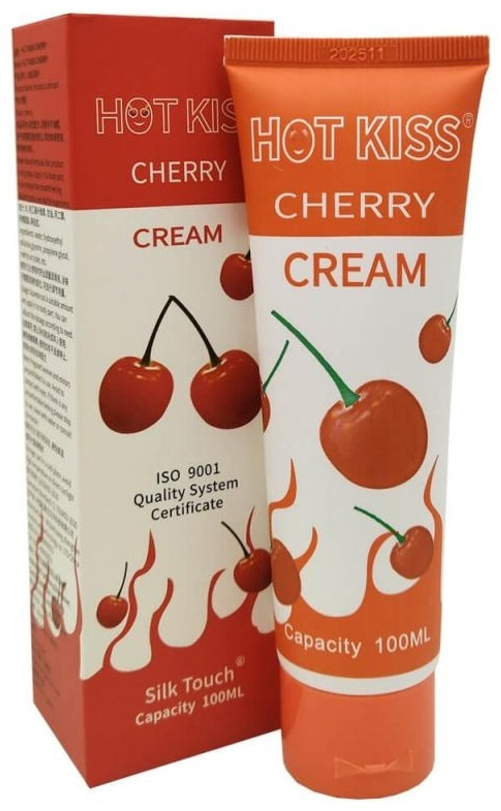 Лубрикант HOT KISS гель вишня, 100 мл на водной основе