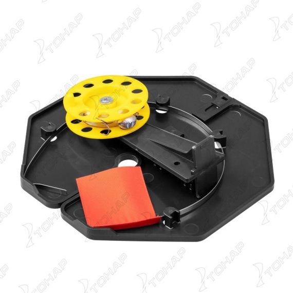 Набор жерлиц на подставке оснащенная ЖЗО-04 (d-185мм.катушка d-63мм) (10шт) ТОНАР