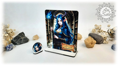 Женский аватар Тифлинг Волшебник для настольных игр, ДНД