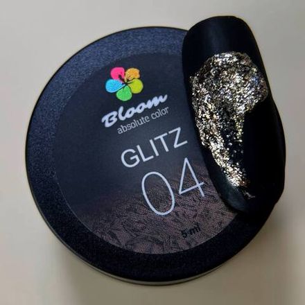 Bloom Glitz Gel 04 - Гель поталь, Бронза, 5мл