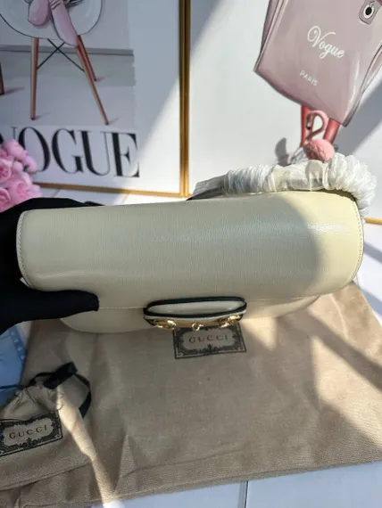 Сумка женская Gucci 1955 Horsebit белый