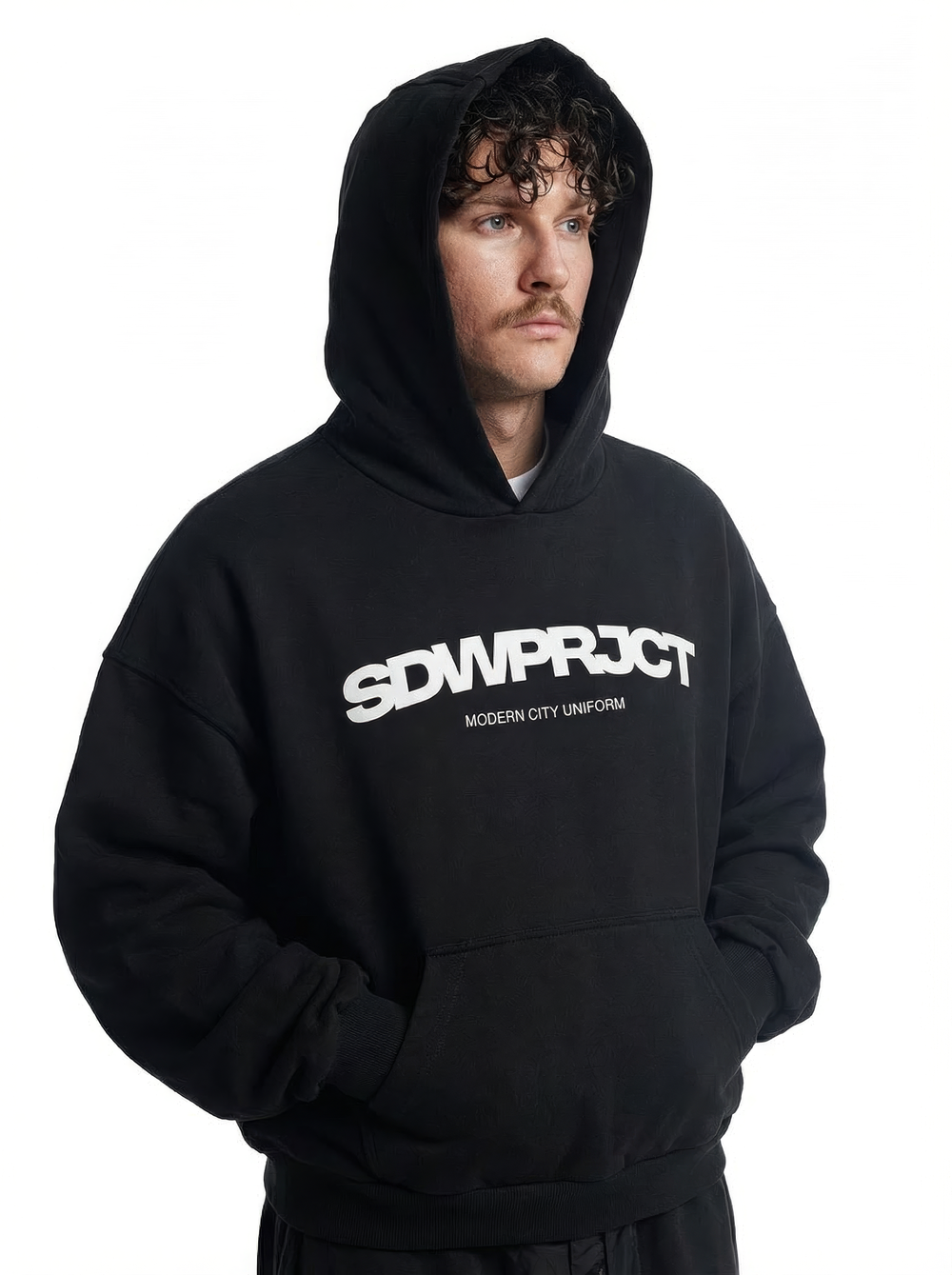 Худи "SDWPRJCT" в черном цвете