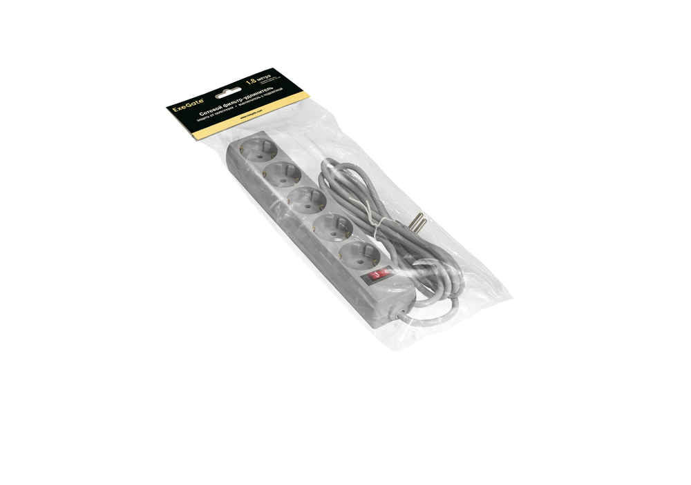 Фильтр сетевой Exegate SP-5-1.8 (5розеток/1.8м)