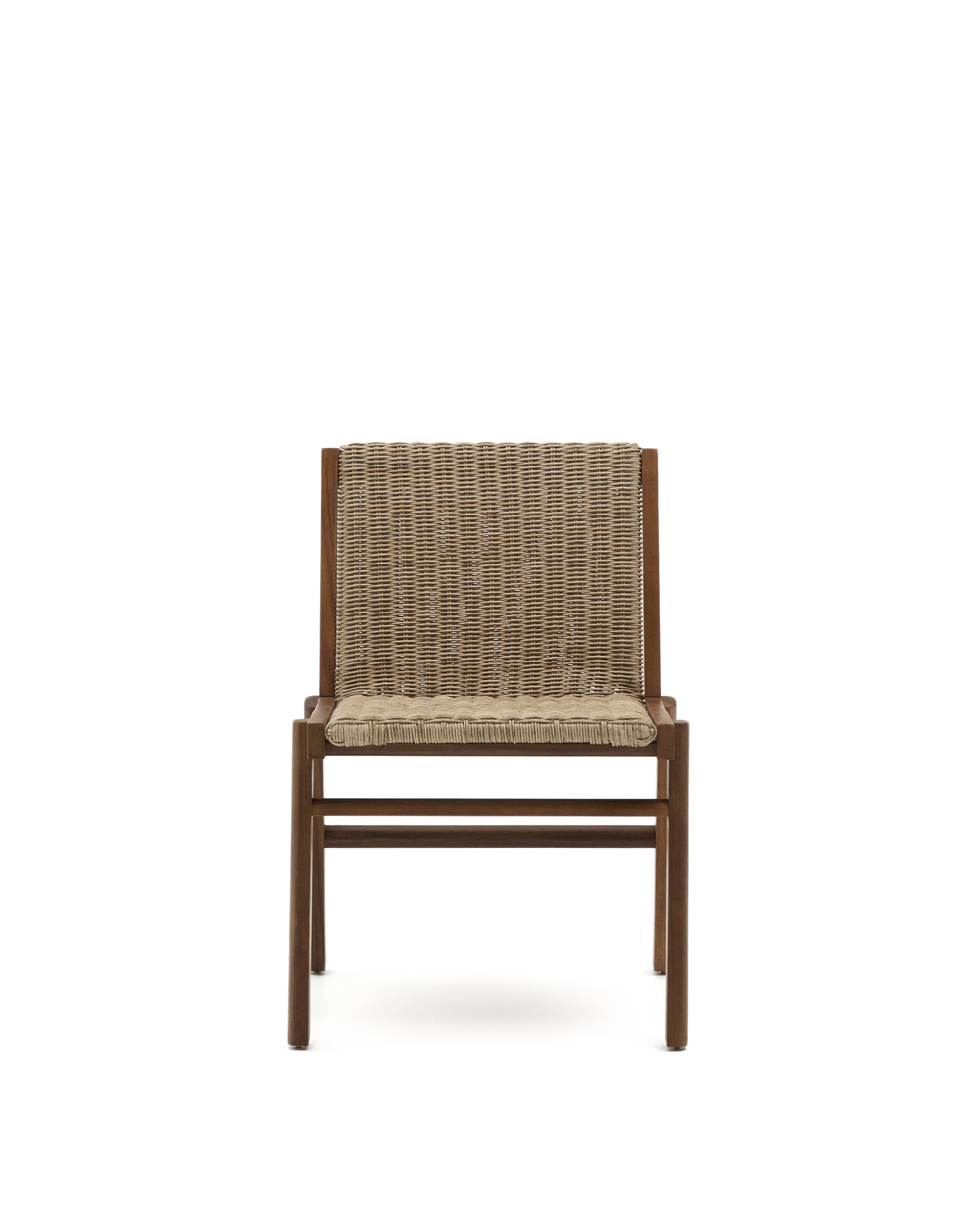 Стул Itani из массива акации и искусственного ротанга