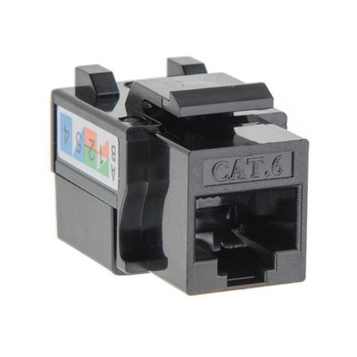 Модуль Keystone компьютерный (RJ45, 6 кат.), чёрный LIREGUS Telecom KL-01.J