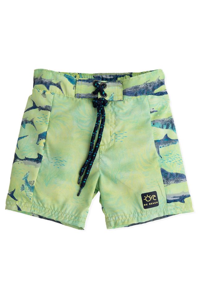 Светло-зеленые шорты для плавания