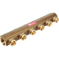 Коллектор Giacomini с отводами НР 3/4 x 3/4E /6, R551SY086