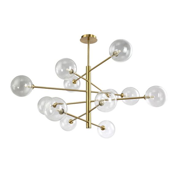 Подвесная люстра Crystal Lux Marzo SP12 Bronze/Transparente