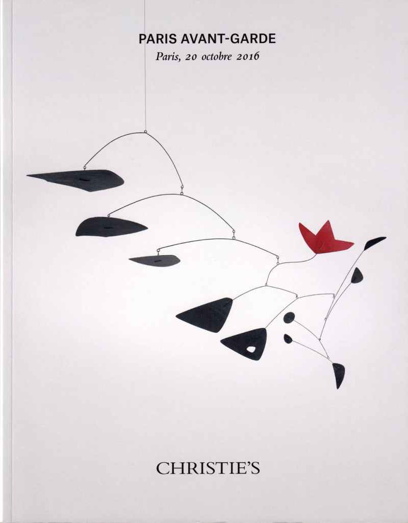 Каталог аукциона Christie's, Париж, Парижский авангард от 20 октября 2016 года