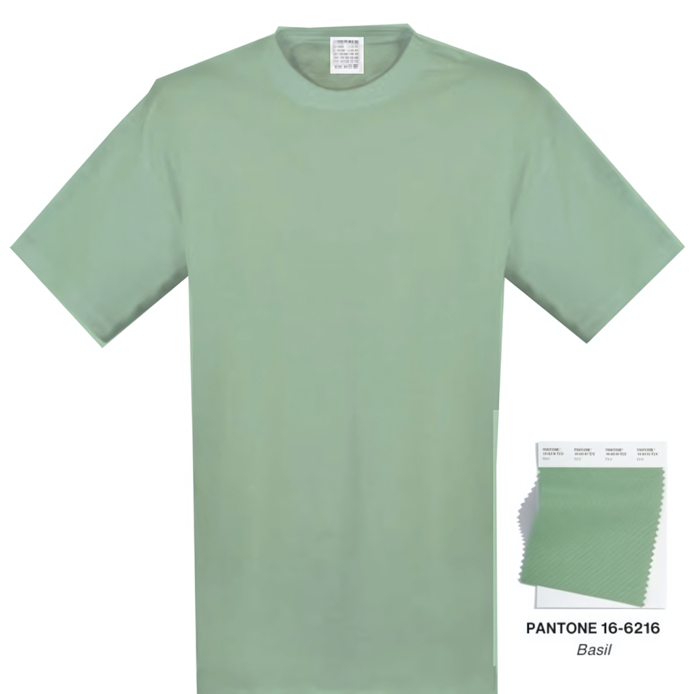 Футболка женская однотонная, цвет зеленый, р 42 ( маломерит, р.40 )