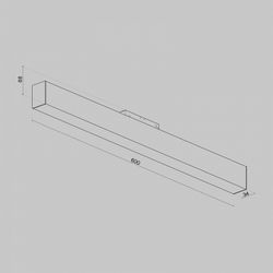 Накладной светильник Maytoni BASIS TR012-2-20W3K-B