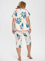 Пижама бриджи+футболка к/р В8406