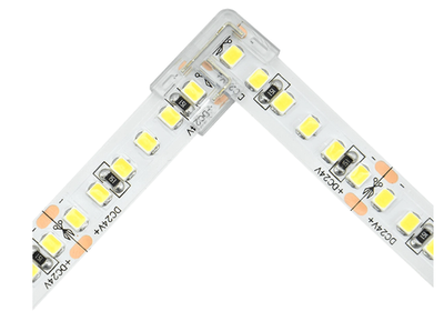 Коннектор угловой для светодиодных лент 10мм AQ