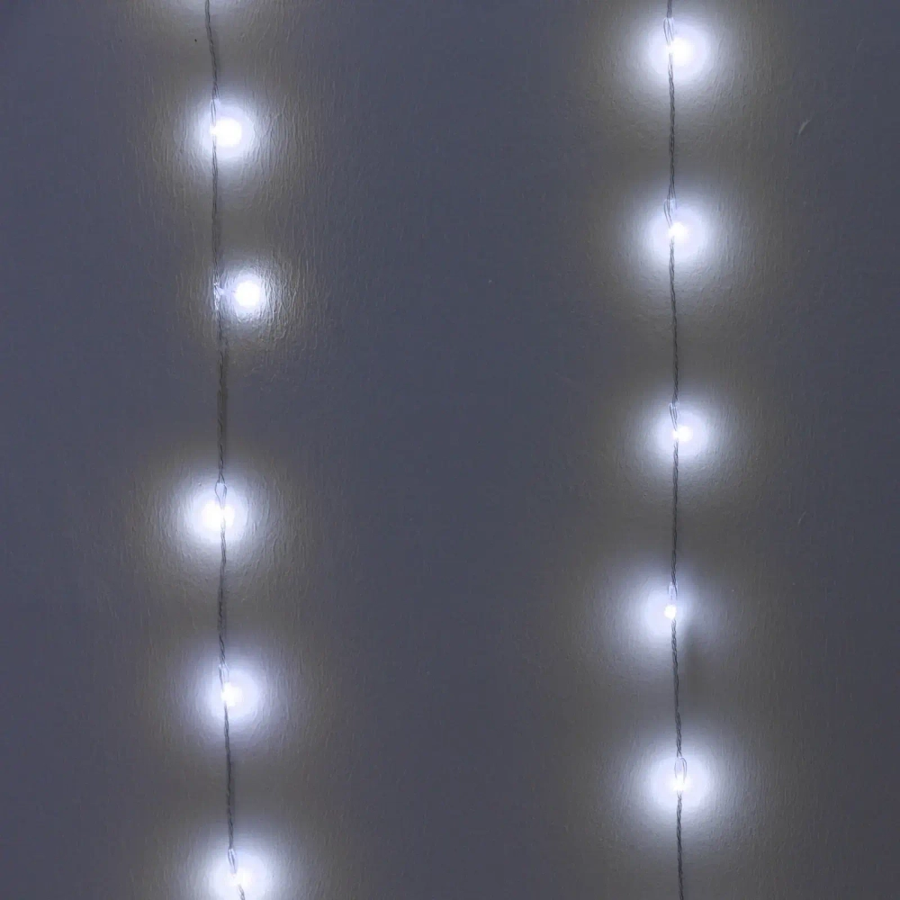 Гирлянда для дома ЗАНАВЕС «Bright light» Водопад 3м*3м 240 ламп LED, IP-20, 8 режимов. Белый (возможность соединения)
