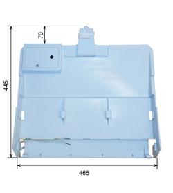 Поддон изолятора каплепадения для холодильника nо frоst (INDЕSIТ, SТINОL, ARISTON), в сборе с ТЭНом